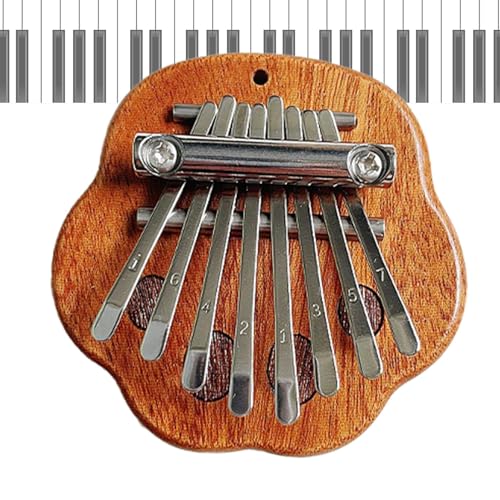 Daumenklavier mit 8 Tasten, tragbares Daumenklavier | Musikinstrument für Kinder, Anfänger | niedliche Fingerklavierornamente, Lernspielzeug, Musikgeschenk für junge Musiker von Zunishaone