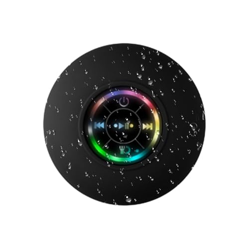 Duschradio AM/FM Wasserdicht - Kabelloser Lautsprecher mit Saugnapf | Blueoth 5.0, tragbar, wasserabweisend, ideal für Badezimmer, , Pool, Camping, Radfahren, Wandern & Picknick von Zunishaone