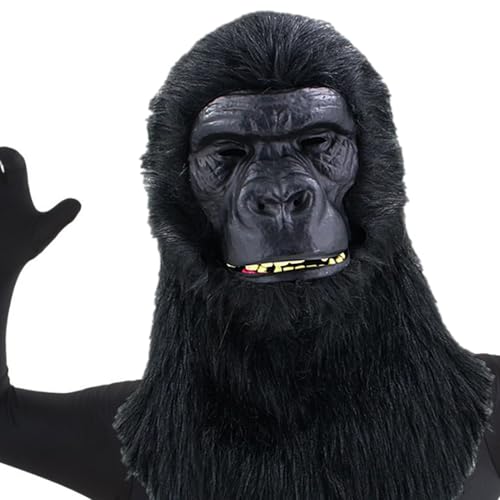 Halloween Face Cover - Tierkopfmaske, Horror Cosplay Requisite | -Kopfbedeckung Mit Realistischer Textur, Atmungsaktives Design Für Party, Karneval, Maskerade, Bühnenperformance Und Festivals von Zunishaone