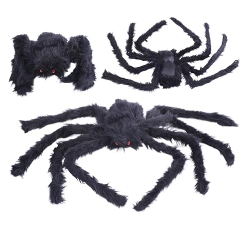 Halloween Spider Dekorationen - Großer Gruseliger, Gruseliger, Haariger Realistischer Requisite | Flexible Beine Mit Roten Augen Für Spukhäuser, Klassenzimmer, Cafés, Restaurants, Gärten, Theater, Ras Halloween Spider Dekorationen - Großer Gruseliger, Gruseliger, Haariger Realistischer Requisite | Flexible Beine Mit Roten Augen Für Spukhäuser, Klassenzimmer, Cafés, Restaurants, Gärten, Theater, Ras von Zunishaone