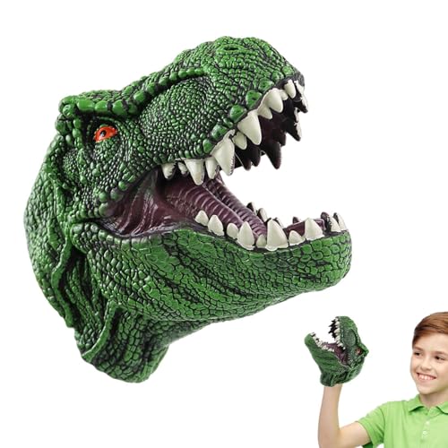 Handpuppen für Kinder -realistisches Dinosaurierspielzeug in flexiblen Gummi, Flexible t -Rex -Puppe für Rollenspiele, Shows, Shows und Bildungsunterhaltung, lustiges Geschenk für kleine von Zunishaone