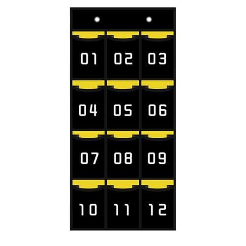 Hanging Pocket Chart Organizer - nummeriertes Zellspeicherregal, Schulschrank -Diagrammhalter | Klassenzimmer Wandorganisator Blatt, Stationery Supplies Slot für Telefone Stifte Keys Student Teacher D von Zunishaone