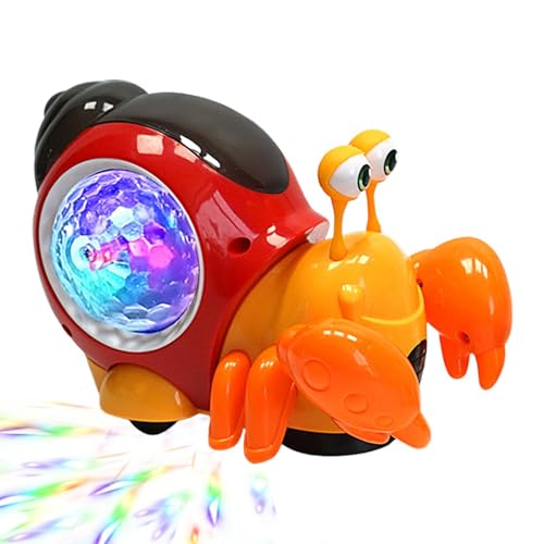Kriechendes elektrisches Schneckenspielzeug – Interaktives mobiles Spielzeug | Beleuchtete Musikschnecke mit automatischer Hindernisvermeidungsfunktion, lustiges Sinnesspielzeug für Kinder und Babys Kriechendes elektrisches Schneckenspielzeug – Interaktives mobiles Spielzeug | Beleuchtete Musikschnecke mit automatischer Hindernisvermeidungsfunktion, lustiges Sinnesspielzeug für Kinder und Babys von Zunishaone