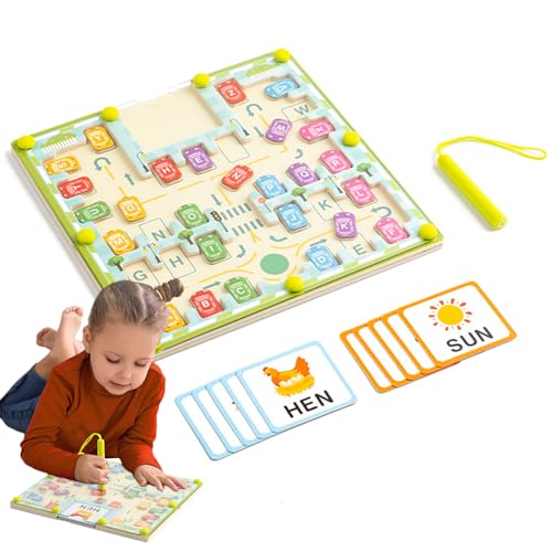 Magnetisches Alphabet Labyrinth | Game Game of Magnet -Briefe für Kinder, Puzzle für die Entwicklung von Feinmotorik -Fähigkeiten, Vorschulunterrichtsvorstand für 3 Jahre, spielerisch und pädagogische Magnetisches Alphabet Labyrinth | Game Game of Magnet -Briefe für Kinder, Puzzle für die Entwicklung von Feinmotorik -Fähigkeiten, Vorschulunterrichtsvorstand für 3 Jahre, spielerisch und pädagogische von Zunishaone