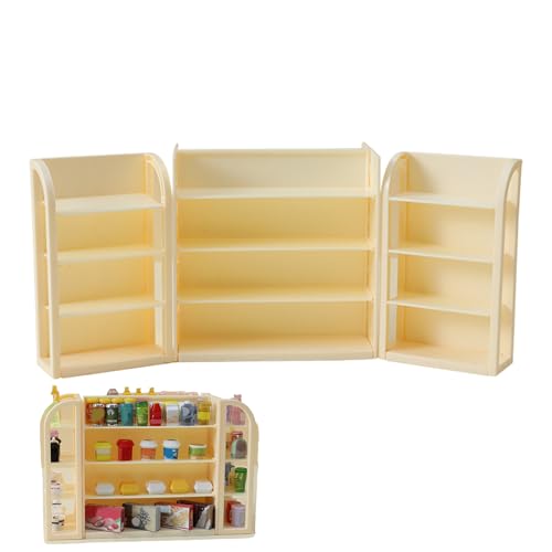 Miniatur-Regale für Supermarkt, Mini-Möbel für Simulationsspiel, kleines für Puppenhaus, Deko-Zubehör für Diorama, Rollenspiele für Kinder von Zunishaone