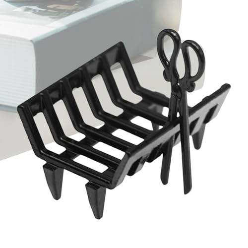 Miniaturprotokollunterstützung - Kleine Brennholzunterstützung | Spielzeug für Holzhaufen -Lagerorganisator, Miniaturmöbel für -Szenendekor, Küche, Esszimmer, Haus, Haus von Zunishaone