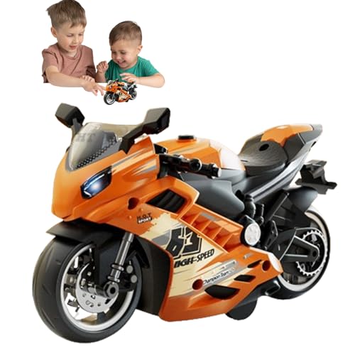 Motorradmodell -Kit -Set - Elektrisches Push -Spielzeug, Batteriefahrradfigur | Assembly Kit Build, Interaktives Motorradspielzeug Für Kinder Und Erwachsene, Um Zu Genießen, Und Klänge Kreativ von Zunishaone