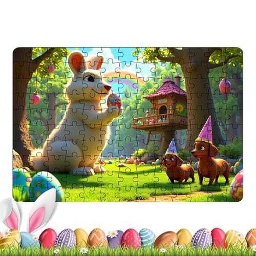 Osterpuzzle, niedliches Kaninchen -Puzzle - farbiges Puzzlespiel mit Kaninchenmuster, unterhaltsame und kreative Aktivitäten für Kinder und Erwachsene, ideal für Frühlings- und Osterfeiertage Osterpuzzle, niedliches Kaninchen -Puzzle - farbiges Puzzlespiel mit Kaninchenmuster, unterhaltsame und kreative Aktivitäten für Kinder und Erwachsene, ideal für Frühlings- und Osterfeiertage von Zunishaone