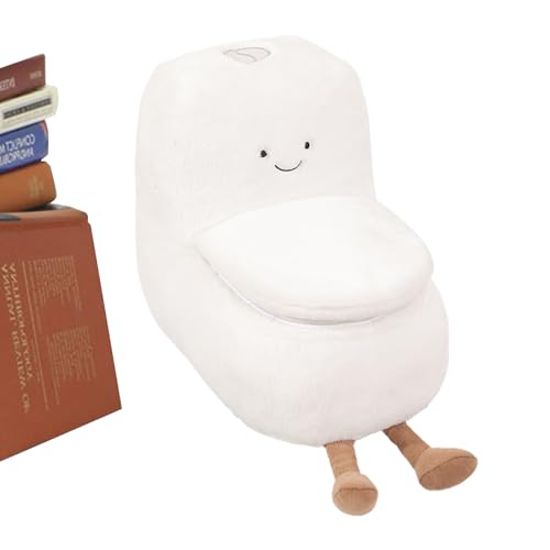 Plüschspielzeug Kinder Toilette - Lustige Gefüllte Toilette Plüsch, Weiches Wurfkissen Modell | Süßes Toilettenzubehör Plüsch Für Schlafzimmersofa , Humor Spielzeug Für Erwachsene Kinder Home Dis von Zunishaone