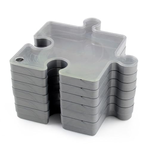 Puzzle -Sortierschalen, stapelbares Design mit Deckel, gekrümmte Kanten, langlebiger Kunststoff, praktischer Speicher | Ideal zum Sortieren der Stücke nach Farbe oder Form, perfekt für Rätsel 500-2000 Puzzle -Sortierschalen, stapelbares Design mit Deckel, gekrümmte Kanten, langlebiger Kunststoff, praktischer Speicher | Ideal zum Sortieren der Stücke nach Farbe oder Form, perfekt für Rätsel 500-2000 von Zunishaone