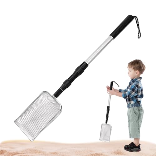 Sand Dipper Scoop Sifter - Langer Griff Werkzeug, Haifischzahnfinder | Mesh Korb zum Sammeln von Schätzen im Freien, tolles Aktivitätswerkzeug für Kinder 4-8 Jahre und Erwachsene auf der Suche Sand Dipper Scoop Sifter - Langer Griff Werkzeug, Haifischzahnfinder | Mesh Korb zum Sammeln von Schätzen im Freien, tolles Aktivitätswerkzeug für Kinder 4-8 Jahre und Erwachsene auf der Suche von Zunishaone
