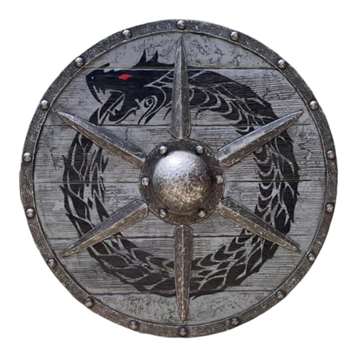 Shield Dekoration - mittelalterlicher Wandakzent, historischer Kampf Emblem | Kriegerpanzerung inspirierte Requisite, Valhalla Themed Ornament, künstlerisches dekoratives Stück für das Heimschi Shield Dekoration - mittelalterlicher Wandakzent, historischer Kampf Emblem | Kriegerpanzerung inspirierte Requisite, Valhalla Themed Ornament, künstlerisches dekoratives Stück für das Heimschi von Zunishaone