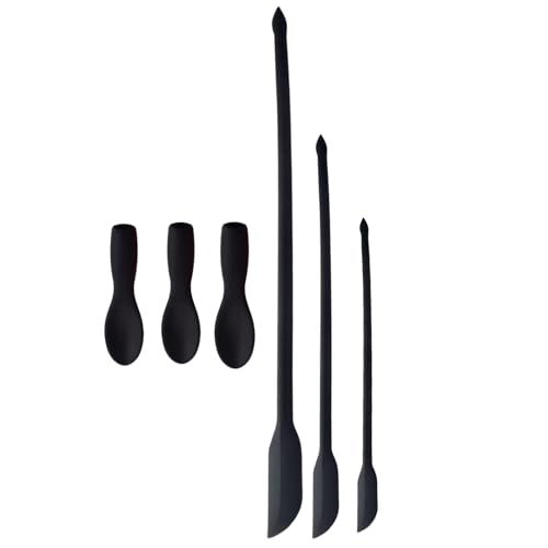 Silikonspatel -Set - Zwei -Seiten -Schaber mit dünnem Glas, flexibler Löffel Spatel | Butter mit hängendes Loch, wiederverwendbares kompaktes BPA-freier Spatel für Make-up, Marmeladen, Schönheitsgebra Silikonspatel -Set - Zwei -Seiten -Schaber mit dünnem Glas, flexibler Löffel Spatel | Butter mit hängendes Loch, wiederverwendbares kompaktes BPA-freier Spatel für Make-up, Marmeladen, Schönheitsgebra von Zunishaone