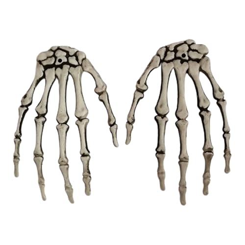 Skeleton Hands - Realistisches Wandhängedesign, Langlebige Gruselige Hand Requisiten | Spooky Halloween -Knochen -Handmodell Mit Leichtem PVC, Feine Details Für Spukhäuser, Streicheinstellungen, von Zunishaone