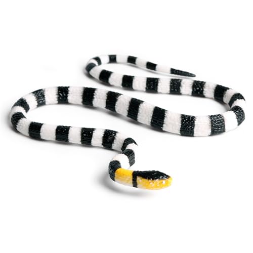Snake Streichspielzeug - Schwarze Tierprops, Gummi Gefälschter Schlangenspielzeug | Langlebig Flexibles Design Mit Lebensechter Textur, Wetterfestem Körper Für Garten, Streichaufbau, Halloween, Hinter Snake Streichspielzeug - Schwarze Tierprops, Gummi Gefälschter Schlangenspielzeug | Langlebig Flexibles Design Mit Lebensechter Textur, Wetterfestem Körper Für Garten, Streichaufbau, Halloween, Hinter von Zunishaone