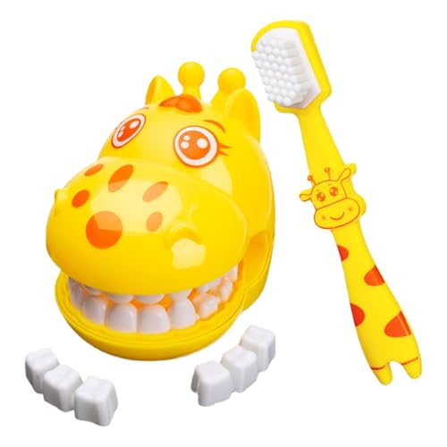 Spielzeugmodell mit Giraffenzähnen, Hygiene-Rollenset, pädagogisches Bürstenset | Zahnarztspielzeug für Kleinkinder, Trainingsset zur Ermutigung von Habbi Spielzeugmodell mit Giraffenzähnen, Hygiene-Rollenset, pädagogisches Bürstenset | Zahnarztspielzeug für Kleinkinder, Trainingsset zur Ermutigung von Habbi von Zunishaone