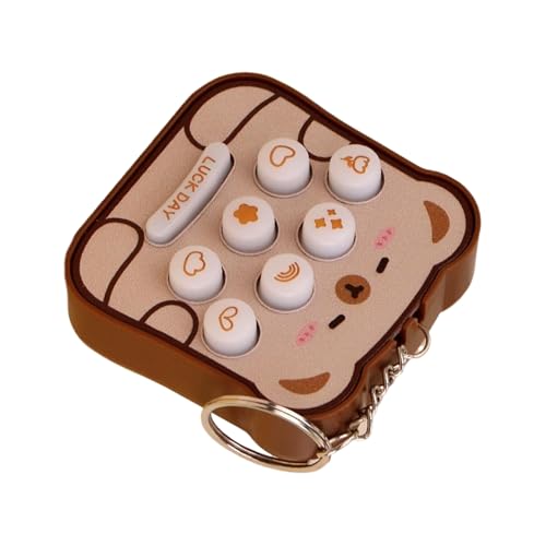 Stress Bag Charm - Whack MOL Leuchtende Zappelspielzeug, interaktiver Schlüsselbund | Button kontrolliertes Spiel mit integriertem Maulwurfsspiel, süßes Design für Schulbags, Geschenke, Erwachs Stress Bag Charm - Whack MOL Leuchtende Zappelspielzeug, interaktiver Schlüsselbund | Button kontrolliertes Spiel mit integriertem Maulwurfsspiel, süßes Design für Schulbags, Geschenke, Erwachs von Zunishaone
