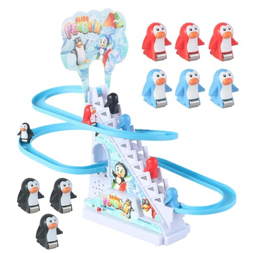 Toboggan pingouin de Noël, jouets de montagnes russes Pour Enfant - Piste de Course Musicale Avec lumières LED | Jeu éducatif amusant Pour Tout-Petits, Cadeau de fête idéal, jouet de glisse interacti Toboggan pingouin de Noël, jouets de montagnes russes Pour Enfant - Piste de Course Musicale Avec lumières LED | Jeu éducatif amusant Pour Tout-Petits, Cadeau de fête idéal, jouet de glisse interacti von Zunishaone
