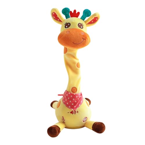 Voice Mimic Giraffe Puppe - Animierter Gesangsspielzeug, lustiger Aufnahme Repeater mit Lichtern | Elektronischer Plüschfigur für Kleinkinder Musikunterhaltung Humor Bewegung Wiggle Sound Spiele Voice Mimic Giraffe Puppe - Animierter Gesangsspielzeug, lustiger Aufnahme Repeater mit Lichtern | Elektronischer Plüschfigur für Kleinkinder Musikunterhaltung Humor Bewegung Wiggle Sound Spiele von Zunishaone