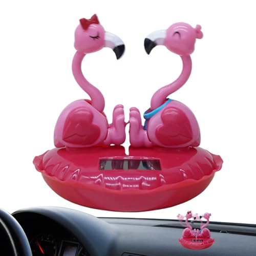 Zunishaone Animaux Dansants à Énergie Solaire - Flamant Rose Bobblehead | Jouet à Tête Secouante Pour Tableau de Bord, Figurine Animée à Énergie Solaire Pour Voiture, Bureau, Décoration Amusante Zunishaone Animaux Dansants à Énergie Solaire - Flamant Rose Bobblehead | Jouet à Tête Secouante Pour Tableau de Bord, Figurine Animée à Énergie Solaire Pour Voiture, Bureau, Décoration Amusante von Zunishaone