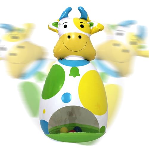 Zunishaone Aufblasbare Spielzeuge Für Kinder Tiere,3D Wackelfigur - Aufblasbare Kuhfigur Kinder Spiel Mit Mehreren Funktionen Für Zuhause Reise Geburtstag Klassenzimmer Schlafzimmer Mädchen Zunishaone Aufblasbare Spielzeuge Für Kinder Tiere,3D Wackelfigur - Aufblasbare Kuhfigur Kinder Spiel Mit Mehreren Funktionen Für Zuhause Reise Geburtstag Klassenzimmer Schlafzimmer Mädchen von Zunishaone