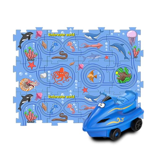Zunishaone Auto-Puzzle, Puzzle-Set, Puzzle, Lernspiele, Puzzle, Puzzle-Strecke, Puzzle-Spielzeug, Puzzle-Spielzeug, Puzzle-Spielzeug, Puzzle-Spielset von Zunishaone