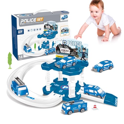 Zunishaone Autobahn für Kinder, Spielzeug für Auto, Rennstrecken-Set mit interaktivem Spielzeug, Rennstrecke des Stadtparkplatzes, Spielstrecke, Lernspielzeug, Zunishaone Autobahn für Kinder, Spielzeug für Auto, Rennstrecken-Set mit interaktivem Spielzeug, Rennstrecke des Stadtparkplatzes, Spielstrecke, Lernspielzeug, von Zunishaone