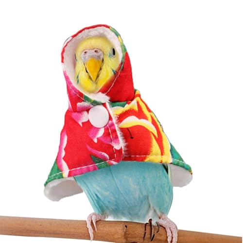 Zunishaone Cood Parrot Chood Motage mit Blumendruck für Parrocchetto, Calopsitta, Conuro – Warmer Code für Hausvögel, niedliches und bequemes Accessoire Zunishaone Cood Parrot Chood Motage mit Blumendruck für Parrocchetto, Calopsitta, Conuro – Warmer Code für Hausvögel, niedliches und bequemes Accessoire von Zunishaone