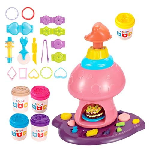 Zunishaone Farbiges Teigspielzeug-Set, Farbteig-Set für Kinder, Fetend Chef Toy, Nudelmaschine, Nudelmaschine, Stil von Zunishaone