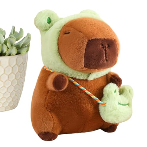 Zunishaone Gefülltes Capybara-Plüschkissen mit abnehmbarem Rucksack, Capybara-Form, Heimdekoration für Wohnzimmer, Kinderzimmer, Auto, Schlafzimmer, Couch, Spielzimmer Zunishaone Gefülltes Capybara-Plüschkissen mit abnehmbarem Rucksack, Capybara-Form, Heimdekoration für Wohnzimmer, Kinderzimmer, Auto, Schlafzimmer, Couch, Spielzimmer von Zunishaone