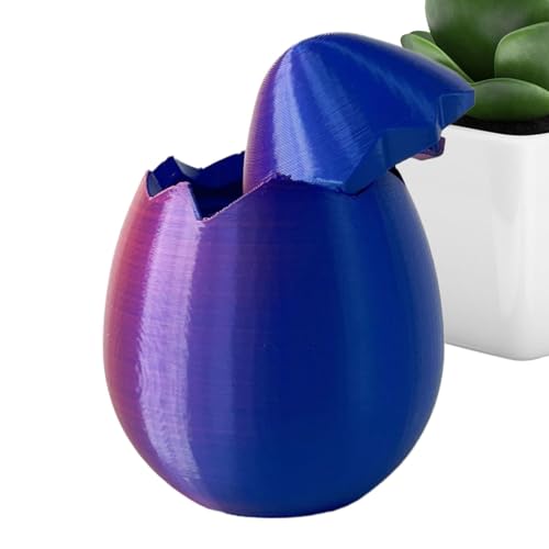 Zunishaone Große Ostereier, Spielzeug Eier - Bunt 3D Gedruckt - Schreibtisch Spielzeug Kleine Handgemachte Eier, Urlaub Home Decoration Theme Party Supplies von Zunishaone
