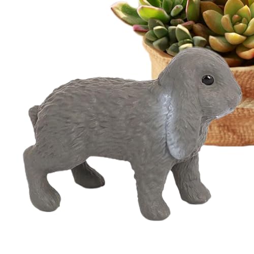 Zunishaone Hasenspielzeug für Kinder, Bunny Cake Toppers,Realistische niedliche Hasenparty -Gefälligkeiten | Tierfiguren, Home Desk Dekorationen für Heimnutzer, Geschäftsanwender Zunishaone Hasenspielzeug für Kinder, Bunny Cake Toppers,Realistische niedliche Hasenparty -Gefälligkeiten | Tierfiguren, Home Desk Dekorationen für Heimnutzer, Geschäftsanwender von Zunishaone