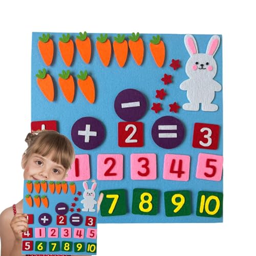 Zunishaone Hinzufügen und Subtraktionsspielzeug für Kinder und Subtraktionsspielzeug - Zusätzliches Subtraktionszählspiel | Number Flet Board für Kinder im Alter inkl von Zunishaone