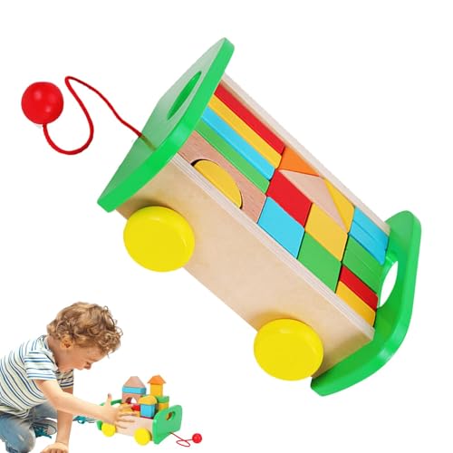 Zunishaone Holzbausteine,Bausteine aus Holz,Holzbausteine,Holzbausteine | Vorschullernspielzeug, Auto-Spielzeugblöcke von Zunishaone