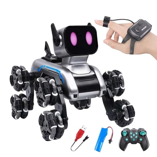 Zunishaone Hund mit Fernbedienung, Roboter, Spielzeug für Babys, Roboter, Welpen, acht , für Mädchen, , Schlafzimmer, Wohnzimmer von Zunishaone
