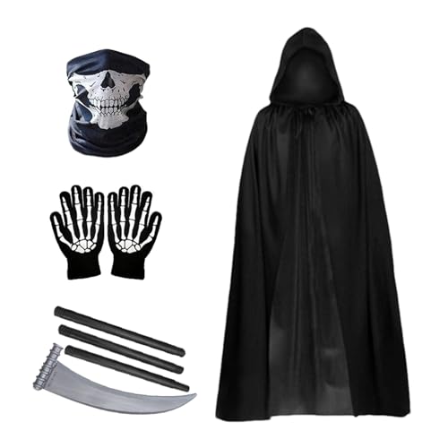 Zunishaone Kapuzenumhang | Halloween-Umhang mit Kapuze, Vampirumhang, Unisex, volle Länge, mit Handschuhen, verstellbar, Kostüme, für Maskerade, Geburtstag, Urlaub Zunishaone Kapuzenumhang | Halloween-Umhang mit Kapuze, Vampirumhang, Unisex, volle Länge, mit Handschuhen, verstellbar, Kostüme, für Maskerade, Geburtstag, Urlaub von Zunishaone