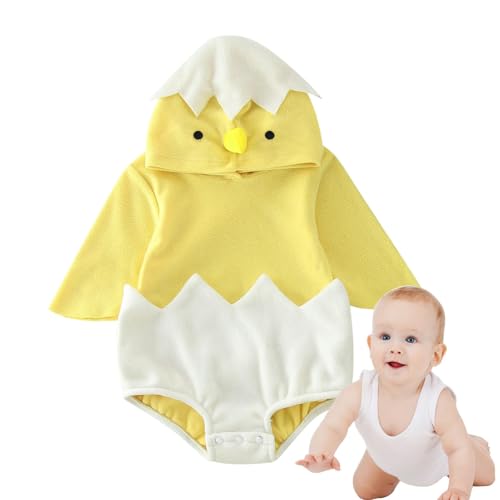 Zunishaone Küken Outfit, Baby Huhn Outfits | Entzückender Raiper | Huhn Tier Halloween Kostüm Langarm Warm Baby Kostüm Kostüm von Zunishaone
