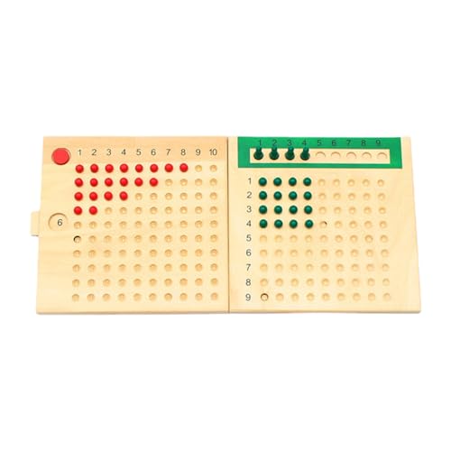 Zunishaone Pädagogische Holzspielspielzeug - Multiplikation Brettspiel, Lernsatz | Real Wood Number Board für Kinder, Division Puzzle Toy für frühe Lernfähigkeiten seit 3 Jahren und älter Zunishaone Pädagogische Holzspielspielzeug - Multiplikation Brettspiel, Lernsatz | Real Wood Number Board für Kinder, Division Puzzle Toy für frühe Lernfähigkeiten seit 3 Jahren und älter von Zunishaone
