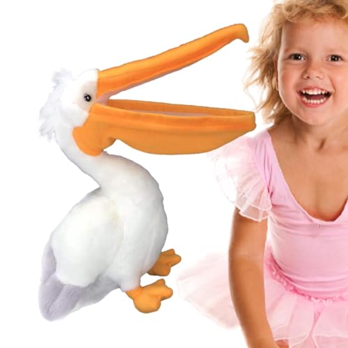 Zunishaone Pelikan Plüschtier 30 cm - ultraweiches Plüschtier | Plüschtier für Kinder und Erwachsene, ideal als Geburtstagsgeschenk, Valentinstagsgeschenk, Dekoration für Zuhause und Schlafzimmer von Zunishaone