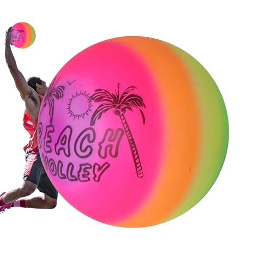 Zunishaone Regenbogen aufblasbarer Ballon | Riesenkinderpool -Spielzeug | Buntes Strandballon, ideal für Wasserspiele, Outdoor -Ferien, Wasserpark, Sommer- und Familien Freizeitaktivitäten von Zunishaone