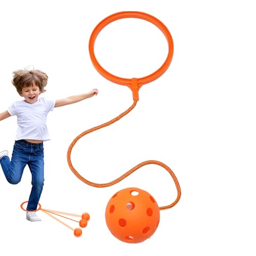 Zunishaone Springball, Sprungball für den Knöchel, drehbar, verschiedene Farben, weicher Sprungring mit einem Bein – Outdoor-Übung ohne die Koordination des Fitness-Spielzeugs von Zunishaone