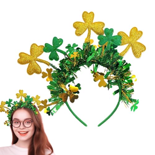 Zunishaone St. Patrick's Day Stirnband, Shamrock Stirnband - Grün Irish Patrick's Day Kopfbedeckung Kostüm-Zubehör | Irische Tag Karneval Stirnbänder mit für Zunishaone St. Patrick's Day Stirnband, Shamrock Stirnband - Grün Irish Patrick's Day Kopfbedeckung Kostüm-Zubehör | Irische Tag Karneval Stirnbänder mit für von Zunishaone