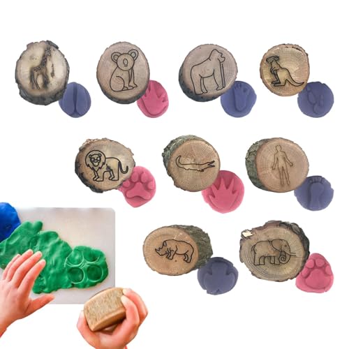 Zunishaone Stempel mit Tierabdruck | Min Stamps Art – Bastelstempel aus , kreativer Druck für Tiere, Scrapbooking von Zunishaone