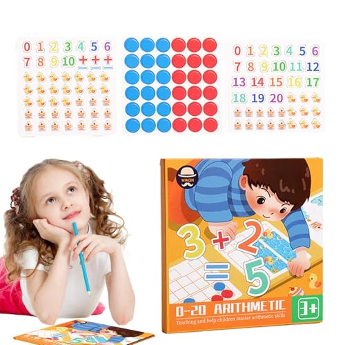 Zunishaone Summe und Mathematikspiele für Kinder, Lernspiele, Cartoon-Design, Lernmaterial für Kindergarten, Übungsbrett von Zunishaone
