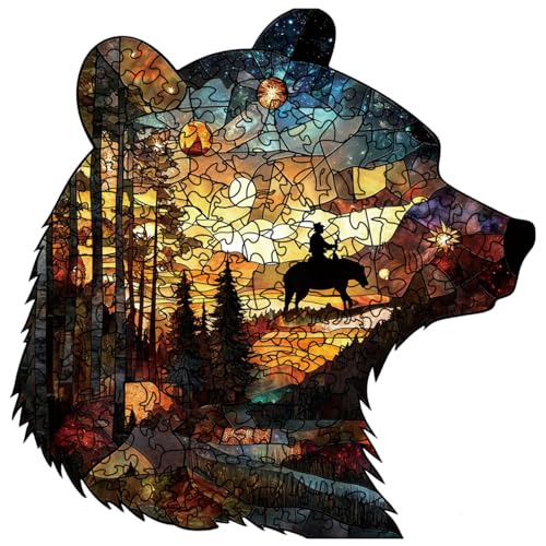 ZuoAnLF Holzpuzzles für Erwachsene, 200 Stück, Bärenhand-Puzzles, 30,5 x 30,5 cm, einzigartige geformte Tier-Holzpuzzles für Erwachsene, unregelmäßige Holzpuzzles, kreatives Geschenk, Familienspiel ZuoAnLF Holzpuzzles für Erwachsene, 200 Stück, Bärenhand-Puzzles, 30,5 x 30,5 cm, einzigartige geformte Tier-Holzpuzzles für Erwachsene, unregelmäßige Holzpuzzles, kreatives Geschenk, Familienspiel von ZuoAnLF
