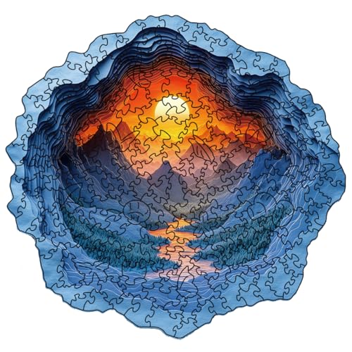 ZuoAnLF Holzpuzzles für Erwachsene, 200 Stück, Sonnenaufgang, Holzpuzzles, 30,5 x 30,5 cm, einzigartige Tier-Holzpuzzles für Erwachsene, unregelmäßiges Holzpuzzle, kreatives Geschenk, Familienspiel ZuoAnLF Holzpuzzles für Erwachsene, 200 Stück, Sonnenaufgang, Holzpuzzles, 30,5 x 30,5 cm, einzigartige Tier-Holzpuzzles für Erwachsene, unregelmäßiges Holzpuzzle, kreatives Geschenk, Familienspiel von ZuoAnLF