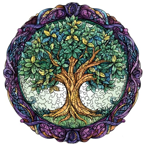 ZuoAnLF Holzpuzzles für Erwachsene, 200 Stück, The World Tree Holzpuzzles, 30,5 x 30,5 cm, einzigartige geformte Tier-Holzpuzzles für Erwachsene, unregelmäßige Holzpuzzles, kreatives Geschenk ZuoAnLF Holzpuzzles für Erwachsene, 200 Stück, The World Tree Holzpuzzles, 30,5 x 30,5 cm, einzigartige geformte Tier-Holzpuzzles für Erwachsene, unregelmäßige Holzpuzzles, kreatives Geschenk von ZuoAnLF