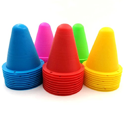 10 Stück 3"/79mm Rosa PVC Bunten Slalom Zapfen Pylonen Pylone Kegel Hütchen Agility 10 Stück 3"/79mm Rosa PVC Bunten Slalom Zapfen Pylonen Pylone Kegel Hütchen Agility von ZuoLan