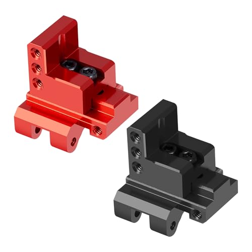 ZuoLan Adjustable Hintere Link-Montage Aluminum Link Bracket for Axial SCX24 Deadbolt AXI90081 C10 Gladiator Bronco Upgrades Parts (Schwarz) von ZuoLan