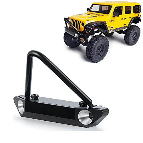 ZuoLan Metall Vordere Stoßstange Front Bumper for 1/24th Axial SCX24 AXI90081 Deadbolt RC Crawler Car Zubehör von ZuoLan